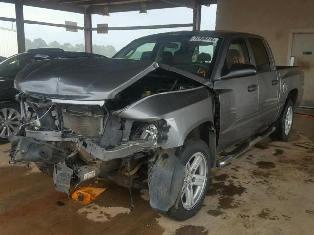 1D7HW38K08S583815 - 2008 DODGE DAKOTA SXT GRAY photo 2