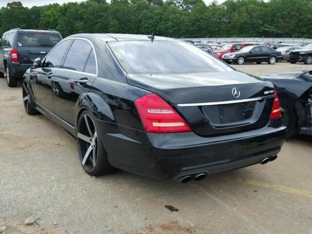 WDDNG77X28A148465 - 2008 MERCEDES-BENZ S 63 AMG BLACK photo 3