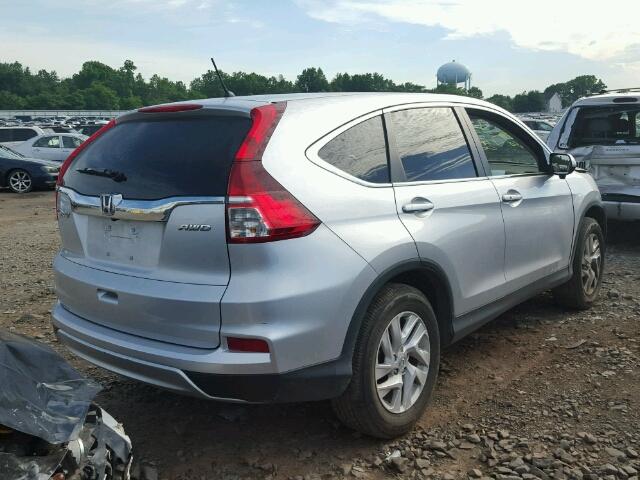 2HKRM4H54GH638381 - 2016 HONDA CR-V EX SILVER photo 4