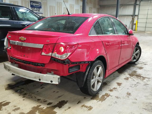 1G1PG5SC3C7297039 - 2012 CHEVROLET CRUZE LT RED photo 4