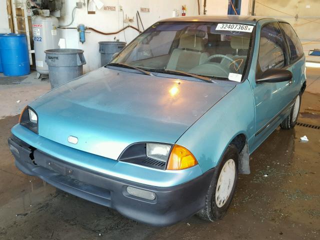 2C1MR2468N6793173 - 1992 GEO METRO BASE BLUE photo 2