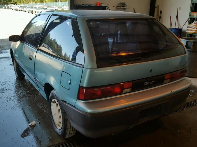 2C1MR2468N6793173 - 1992 GEO METRO BASE BLUE photo 3