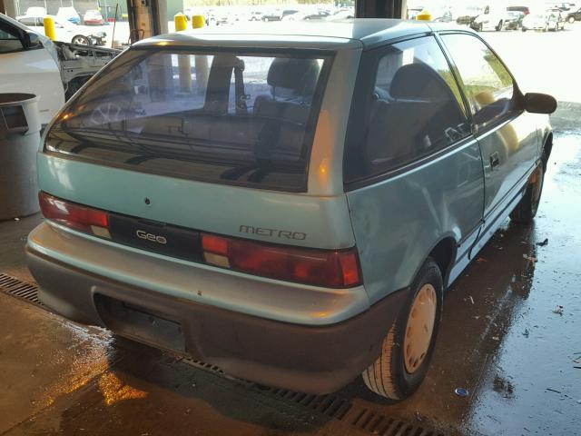 2C1MR2468N6793173 - 1992 GEO METRO BASE BLUE photo 4