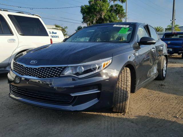 5XXGU4L32GG094620 - 2016 KIA OPTIMA EX CHARCOAL photo 2