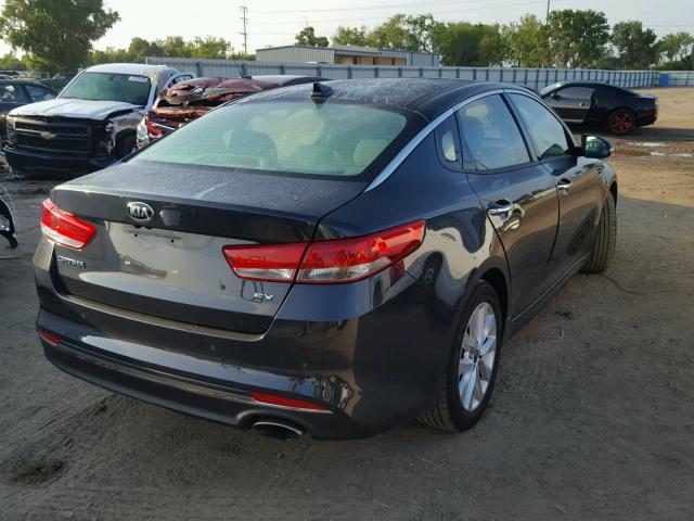 5XXGU4L32GG094620 - 2016 KIA OPTIMA EX CHARCOAL photo 4