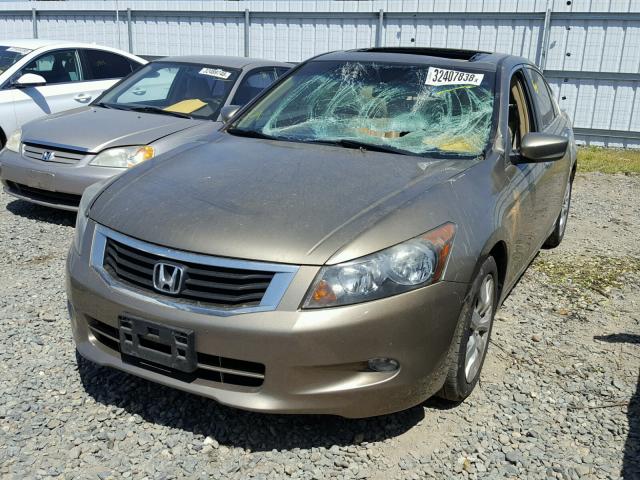 1HGCP36848A086587 - 2008 HONDA ACCORD EXL BROWN photo 2