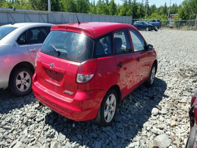 2T1KR32E33C704812 - 2003 TOYOTA COROLLA MA RED photo 4