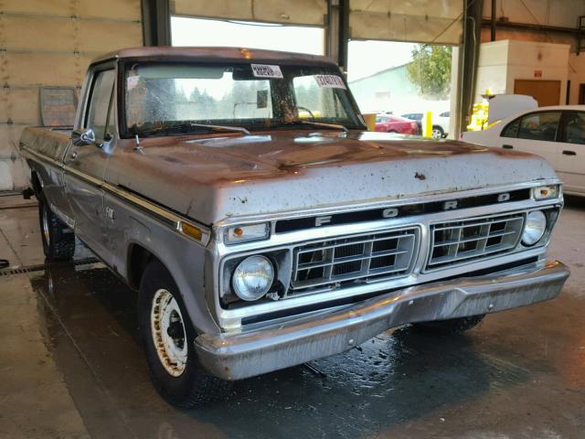 F10GRT67710 - 1974 FORD F-100 SILVER photo 1