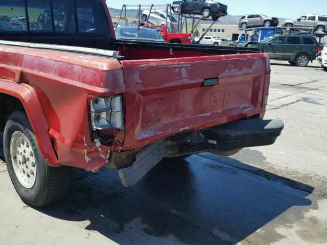 1J7FJ66L3LL149403 - 1990 JEEP COMANCHE E RED photo 6