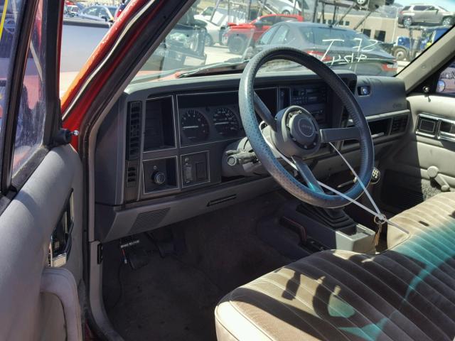 1J7FJ66L3LL149403 - 1990 JEEP COMANCHE E RED photo 9