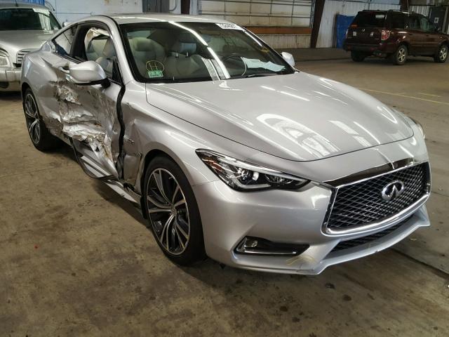 JN1EV7EL7HM553819 - 2017 INFINITI Q60 PREMIU SILVER photo 1