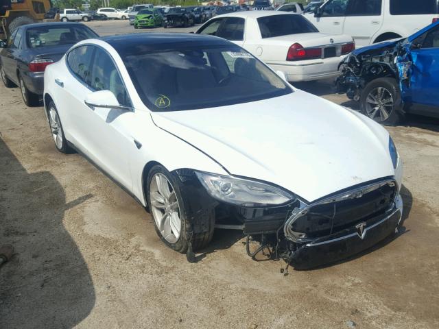 5YJSA1E27GF128060 - 2016 TESLA MODEL S WHITE photo 1