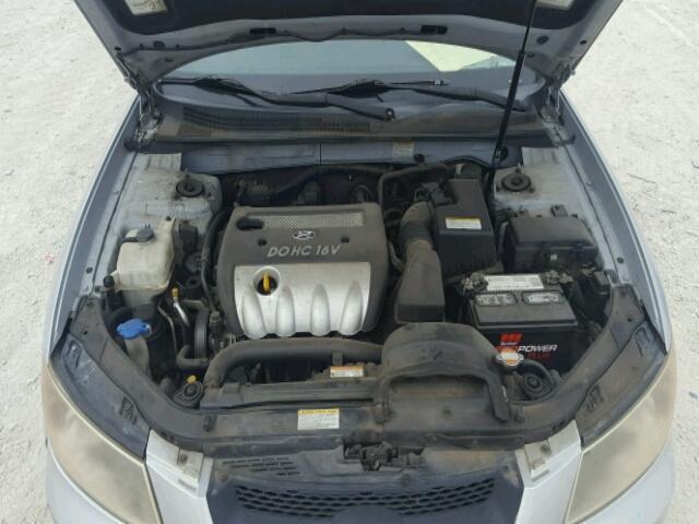 KMHEU46C66A104672 - 2006 HYUNDAI SONATA GLS SILVER photo 7