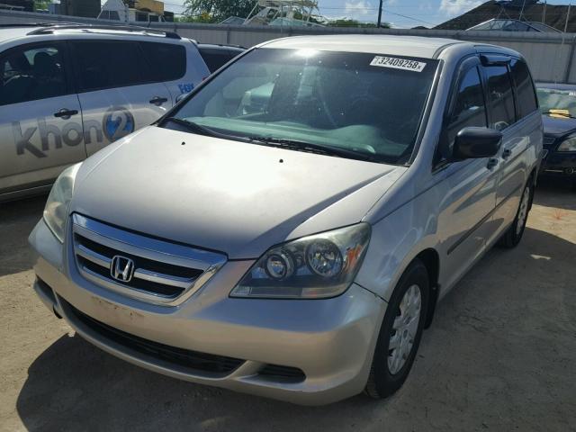 5FNRL38266B046562 - 2006 HONDA ODYSSEY LX SILVER photo 2