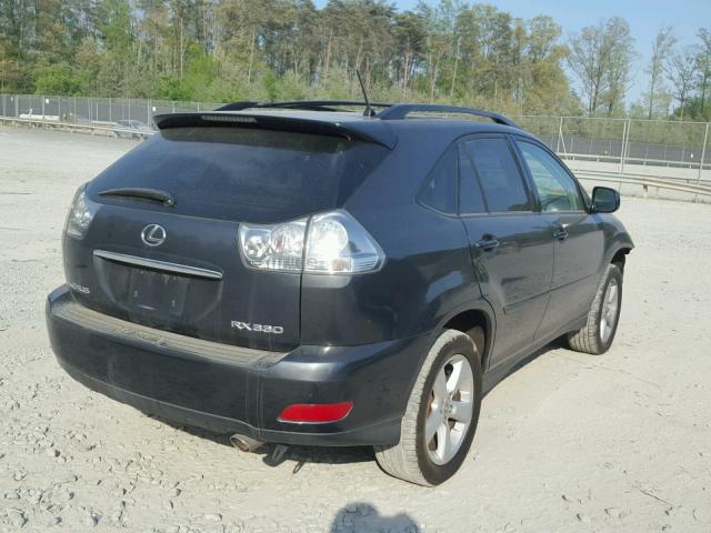 2T2HA31U04C017603 - 2004 LEXUS RX 330 GRAY photo 4