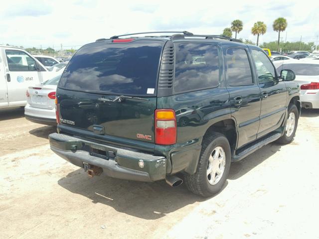 1GKEK63U92J160994 - 2002 GMC DENALI GREEN photo 4