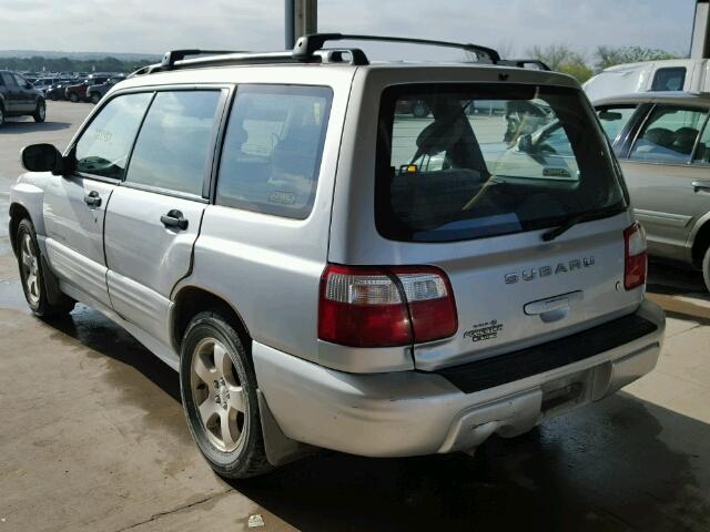 JF1SF65632H738554 - 2002 SUBARU FORESTER S SILVER photo 3