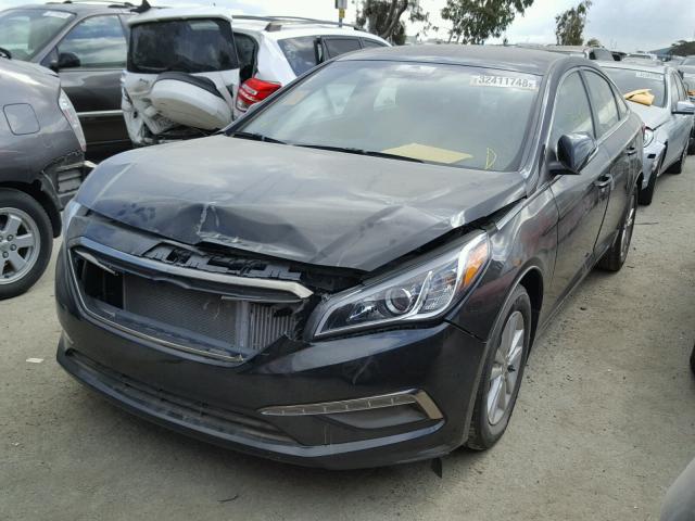 5NPE24AA3FH191598 - 2015 HYUNDAI SONATA ECO BLACK photo 2