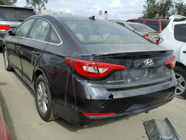 5NPE24AA3FH191598 - 2015 HYUNDAI SONATA ECO BLACK photo 3