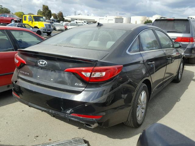 5NPE24AA3FH191598 - 2015 HYUNDAI SONATA ECO BLACK photo 4