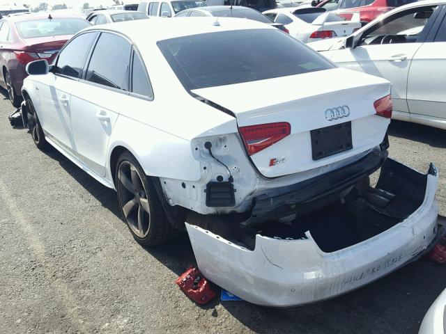 WAUKGAFL5EA024594 - 2014 AUDI S4 PRESTIG WHITE photo 3