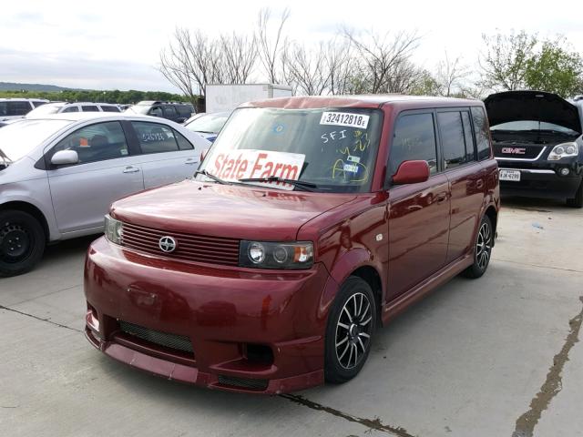 JTLKT324264098858 - 2006 TOYOTA SCION XB MAROON photo 2