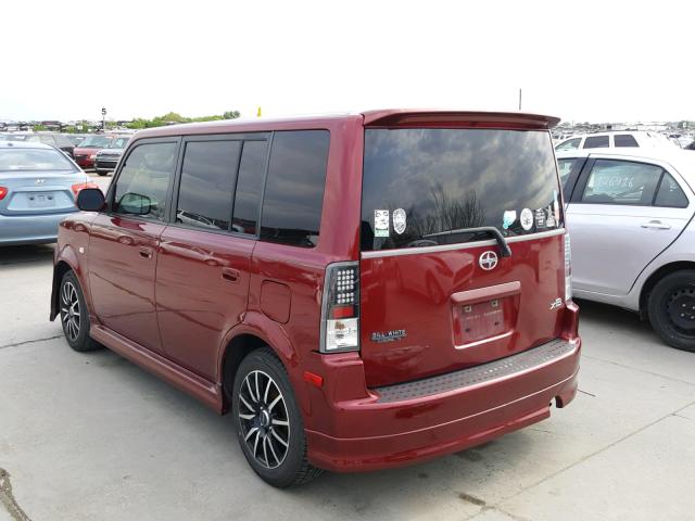 JTLKT324264098858 - 2006 TOYOTA SCION XB MAROON photo 3