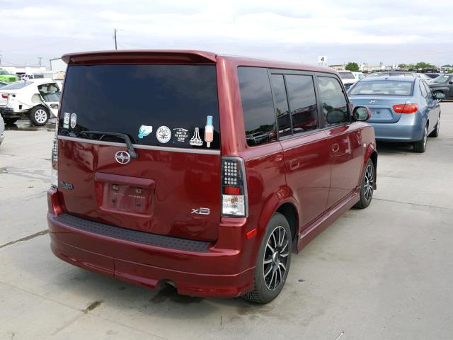 JTLKT324264098858 - 2006 TOYOTA SCION XB MAROON photo 4