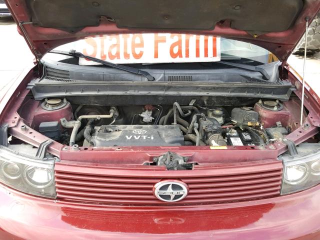 JTLKT324264098858 - 2006 TOYOTA SCION XB MAROON photo 7