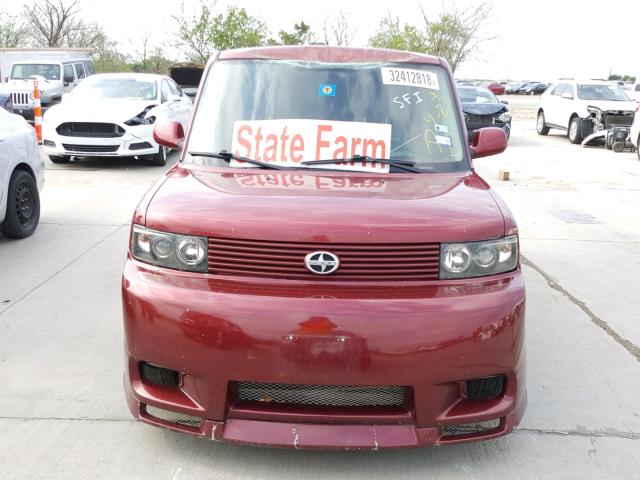 JTLKT324264098858 - 2006 TOYOTA SCION XB MAROON photo 9