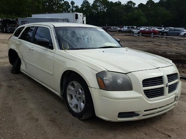 2D4FV48V95H605921 - 2005 DODGE MAGNUM SXT WHITE photo 1