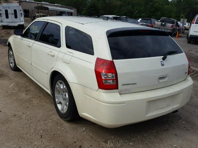 2D4FV48V95H605921 - 2005 DODGE MAGNUM SXT WHITE photo 3