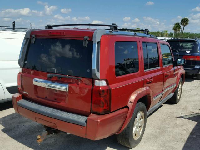 1J8HH58N06C248175 - 2006 JEEP COMMANDER MAROON photo 4