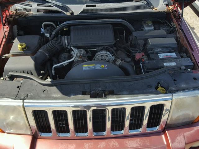 1J8HH58N06C248175 - 2006 JEEP COMMANDER MAROON photo 7