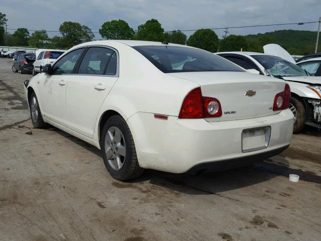 1G1ZG57B784266653 - 2008 CHEVROLET MALIBU LS თეთრი ფოტო 3