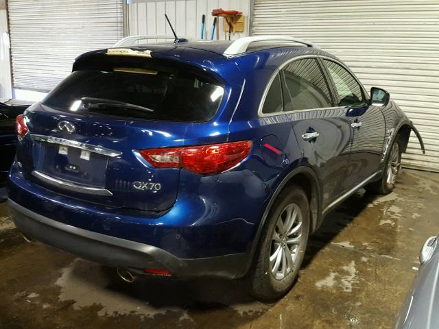 JN8CS1MU3FM381231 - 2015 INFINITI QX70 BLUE photo 4