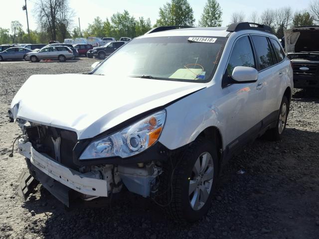 4S4BRBKC4B3395377 - 2011 SUBARU OUTBACK 2. WHITE photo 2