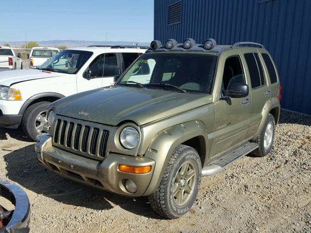 1J4GL38K22W332643 - 2002 JEEP LIBERTY RE GREEN photo 2