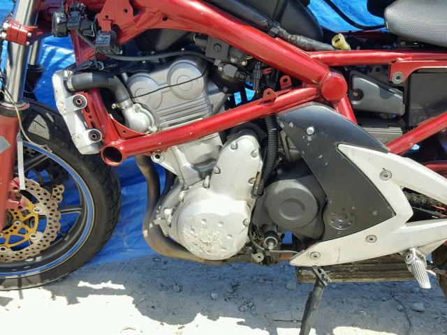 JKAEXEA146A004460 - 2006 KAWASAKI EX650 A6F RED photo 7