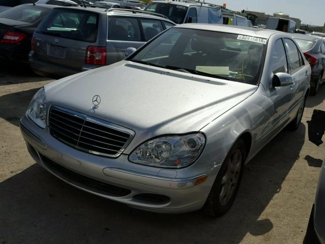 WDBNG84J65A450402 - 2005 MERCEDES-BENZ S 500 4MAT SILVER photo 2