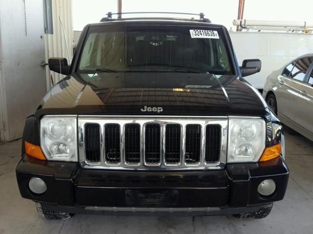 1J8HH58NX8C143422 - 2008 JEEP COMMANDER BLACK photo 10