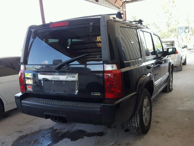 1J8HH58NX8C143422 - 2008 JEEP COMMANDER BLACK photo 4