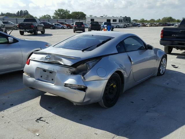 JN1AZ34E94T052557 - 2004 NISSAN 350Z COUPE SILVER photo 4