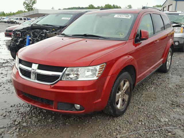 3D4PG5FV0AT161997 - 2010 DODGE JOURNEY SX RED photo 2