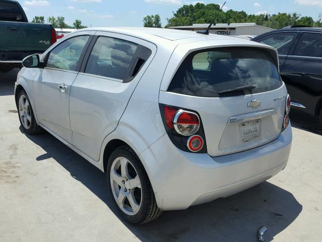 1G1JE6SH0D4135000 - 2013 CHEVROLET SONIC LTZ SILVER photo 3