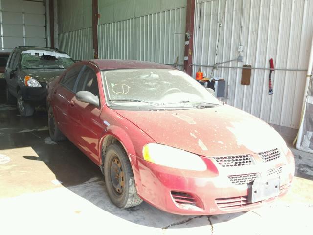 1B3EL46T85N604056 - 2005 DODGE STRATUS SX MAROON photo 1