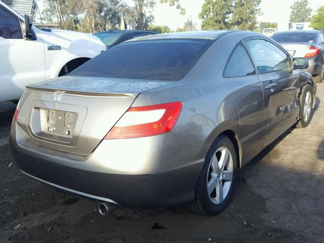 2HGFG12847H539730 - 2007 HONDA CIVIC EX GRAY photo 4