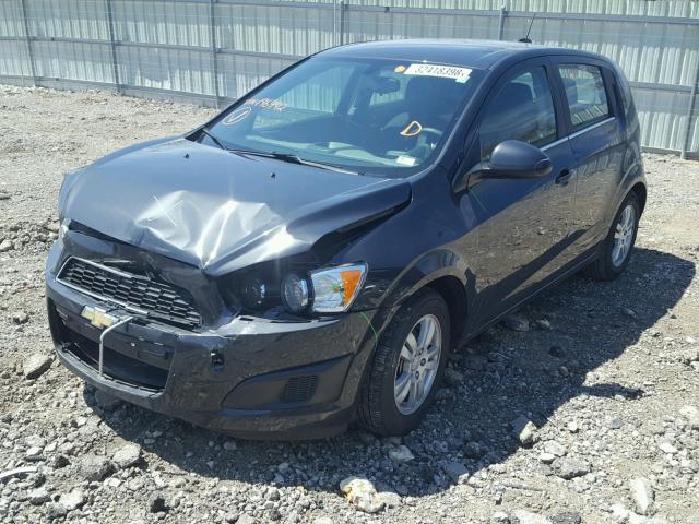 1G1JC6SH6F4196442 - 2015 CHEVROLET SONIC LT BLACK photo 2