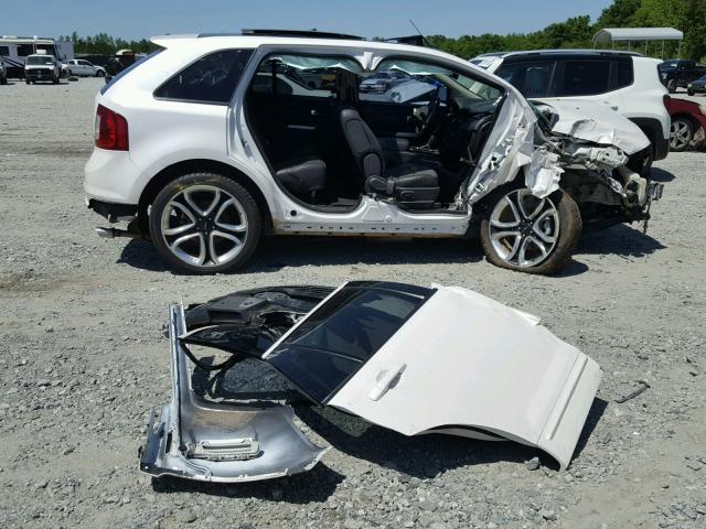 2FMDK3AK4BBA38096 - 2011 FORD EDGE SPORT WHITE photo 9