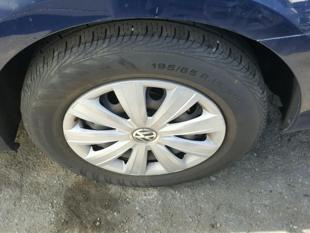 3VW2K7AJ1DM386480 - 2013 VOLKSWAGEN JETTA BASE 蓝色 照片 9
